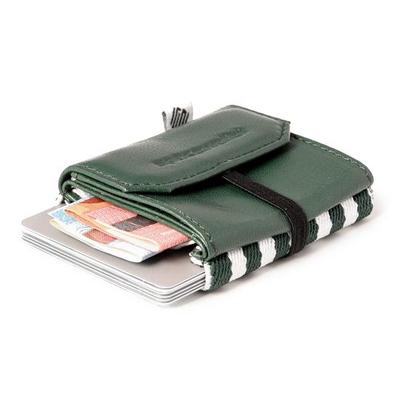 Spacewallet Pull tropic green bőr tárca és kártyatartó
